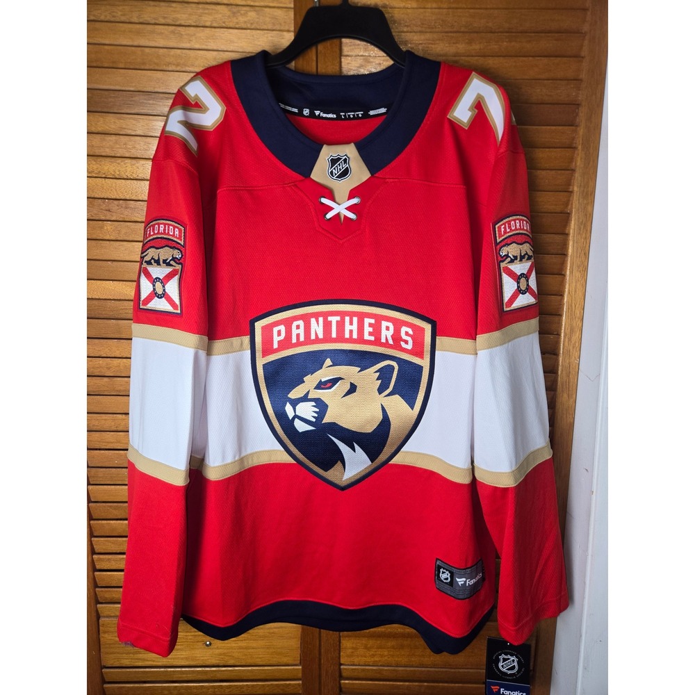 Florida Panthers Bobrovsky Fanatics Breakaway Home Jersey Mens Large